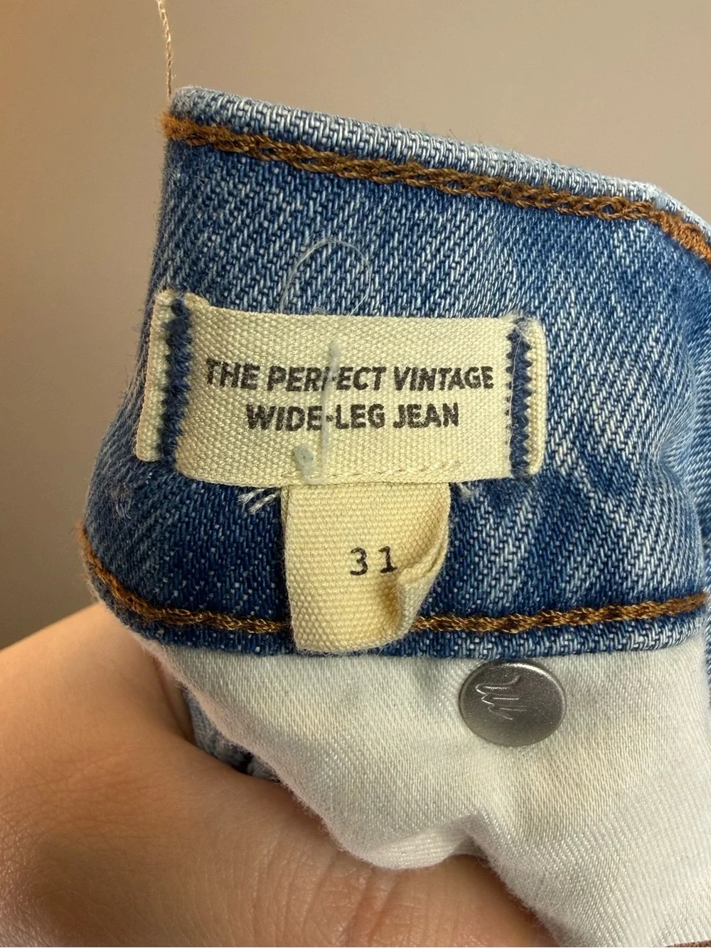 Madewell The Perfect Vintage Wide-Leg Jean Enmore Wash Size 31 - Picture 6 of 10